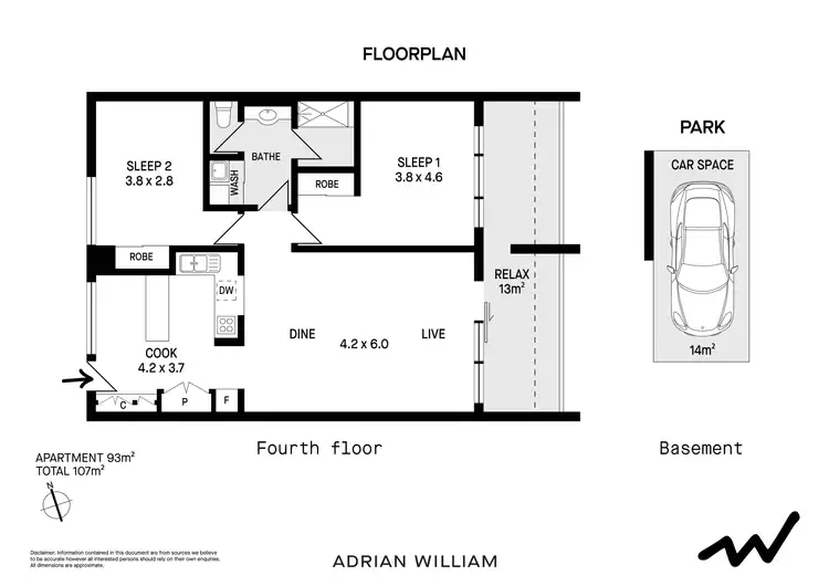 Floorplan of Homely apartment listing, 97/155 Missenden Road, Newtown NSW 2042
