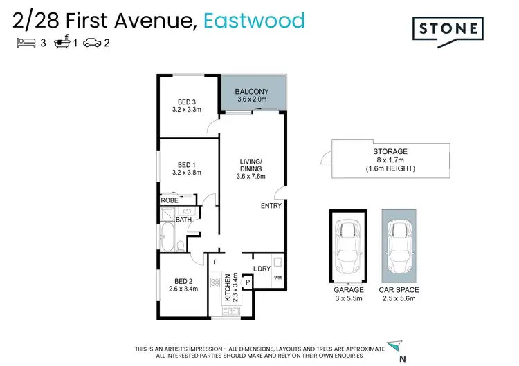 Floorplan of Homely house listing, 2/28-34 First Avenue, Eastwood NSW 2122