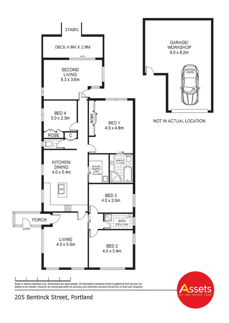 Floorplan of Homely house listing, 205 Bentinck Street, Portland VIC 3305