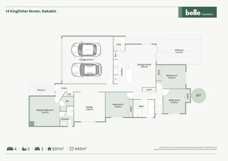 Floorplan of Homely house listing, 14 Kingfisher Street, Dakabin QLD 4503