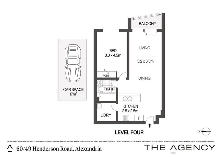 Floorplan of Homely apartment listing, 60/49 Henderson Road, Alexandria NSW 2015