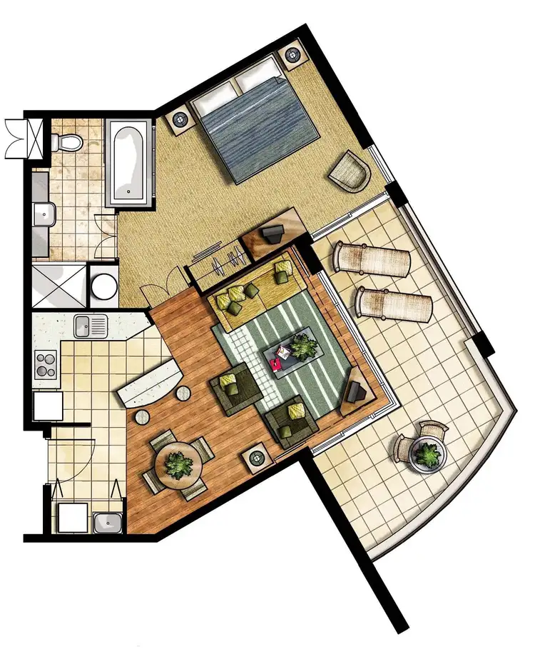 Floorplan of Homely apartment listing, 4208/9 Gunnamatta Avenue, Kingscliff NSW 2487