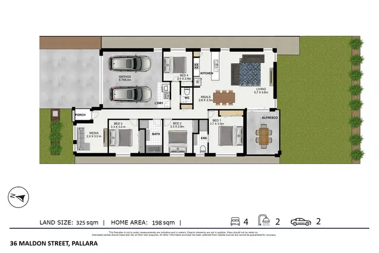 Floorplan of Homely house listing, 36 Maldon Street, Pallara QLD 4110