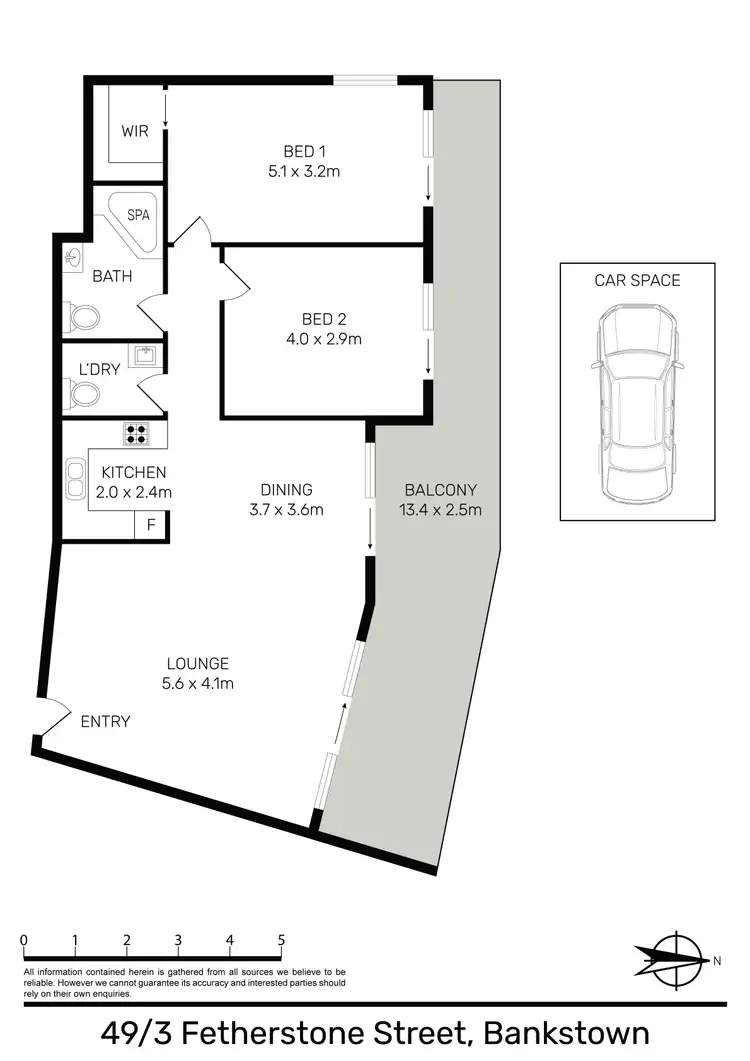 Floorplan of Homely apartment listing, 49/3-7 Fetherstone Street, Bankstown NSW 2200