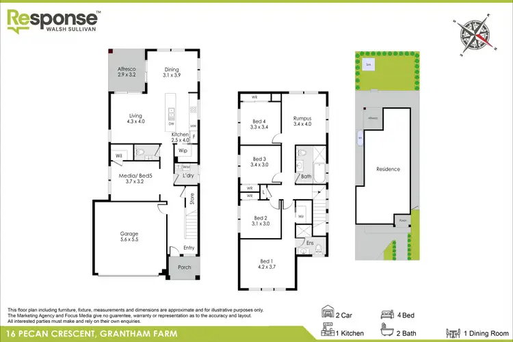 Floorplan of Homely house listing, 16 Pecan Crescent, Riverstone NSW 2765