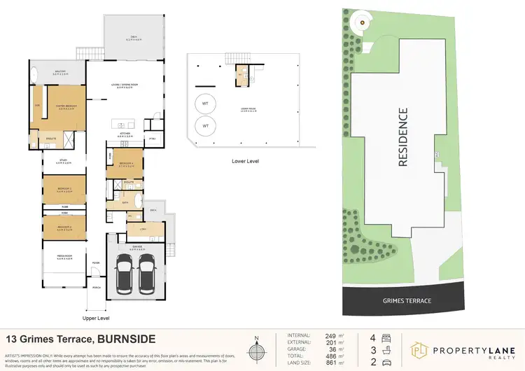 Floorplan of Homely house listing, 13 Grimes Terrace, Burnside QLD 4560