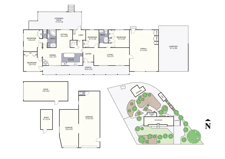 Floorplan of Homely house listing, 66 Allsops Road, Woori Yallock VIC 3139