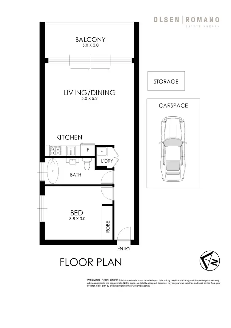 Floorplan of Homely apartment listing, 5/4 Holkham Avenue, Randwick NSW 2031