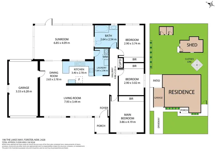 Floorplan of Homely house listing, 196 The Lakes Way, Forster NSW 2428