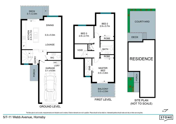 Floorplan of Homely townhouse listing, 5/7-11 Webb Avenue, Hornsby NSW 2077