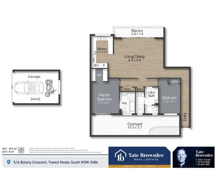 Floorplan of Homely unit listing, 5/4 Botany Crescent, Tweed Heads NSW 2485