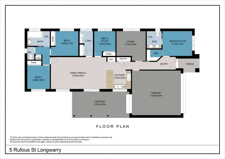 Floorplan of Homely house listing, 5 Rufous Street, Longwarry VIC 3816