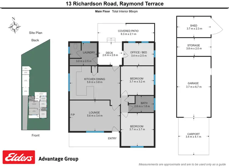 Floorplan of Homely villa listing, 3/266 Aberglasslyn Road, Aberglasslyn NSW 2320