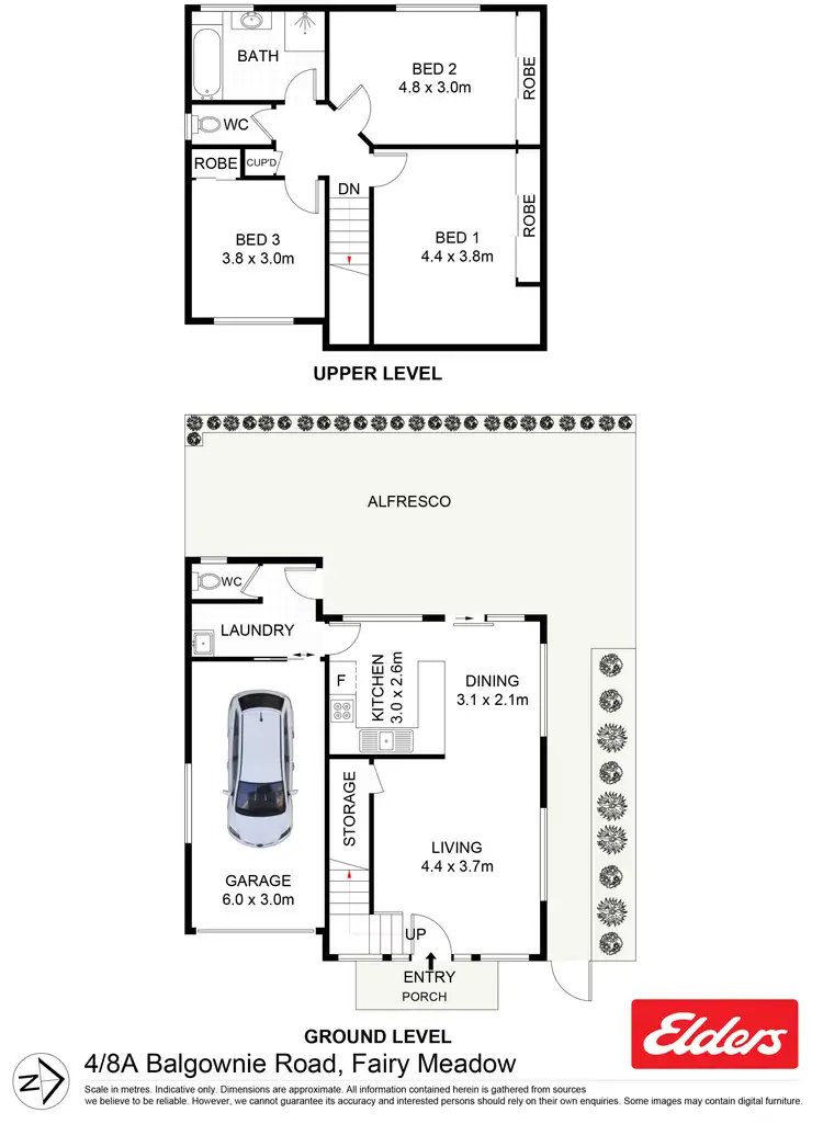 Floorplan of Homely townhouse listing, 4/8a Balgownie Road, Fairy Meadow NSW 2519