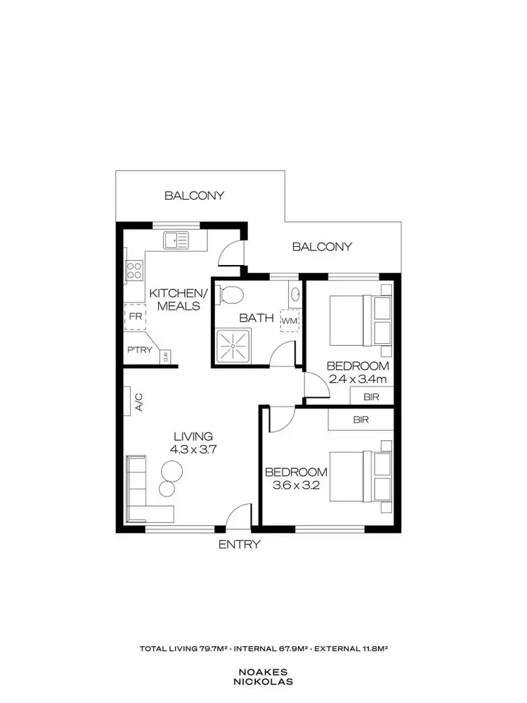 Floorplan of Homely unit listing, 32/127-129 Anzac Highway, Kurralta Park SA 5037