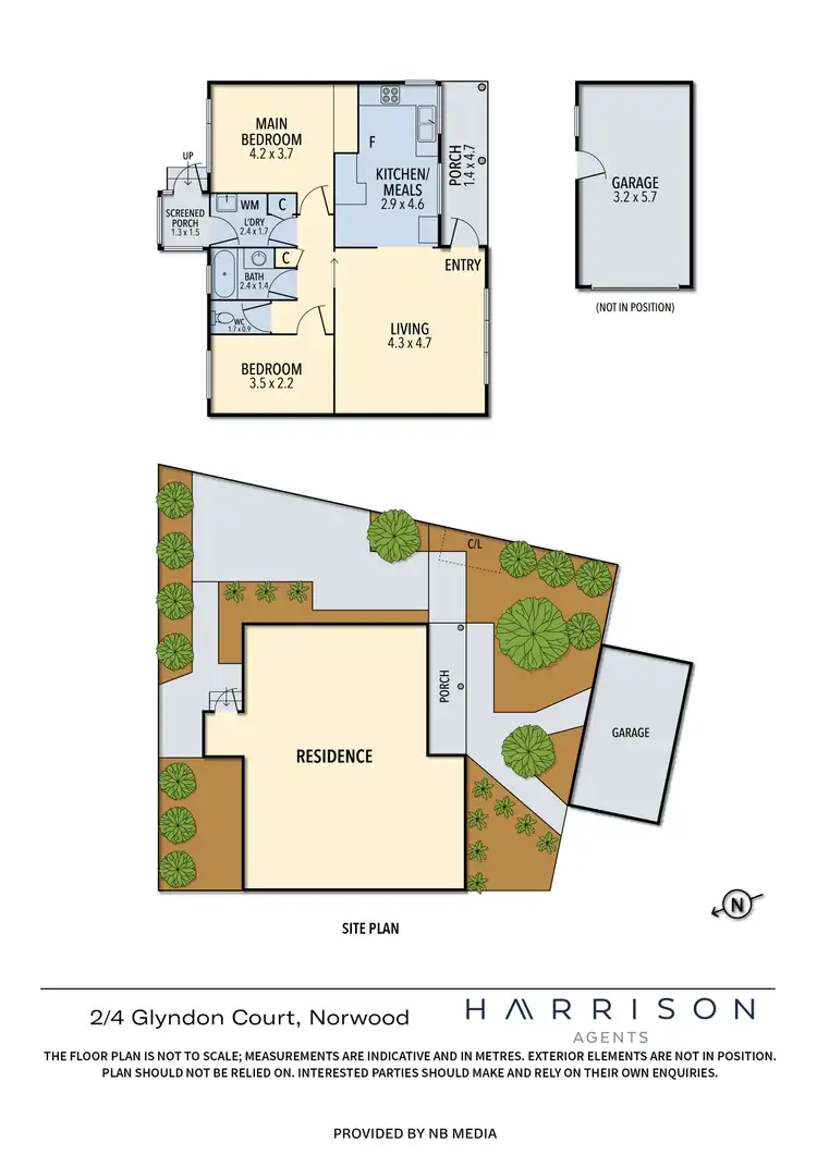 Floorplan of Homely unit listing, 2/4 Glyndon Court, Norwood TAS 7250