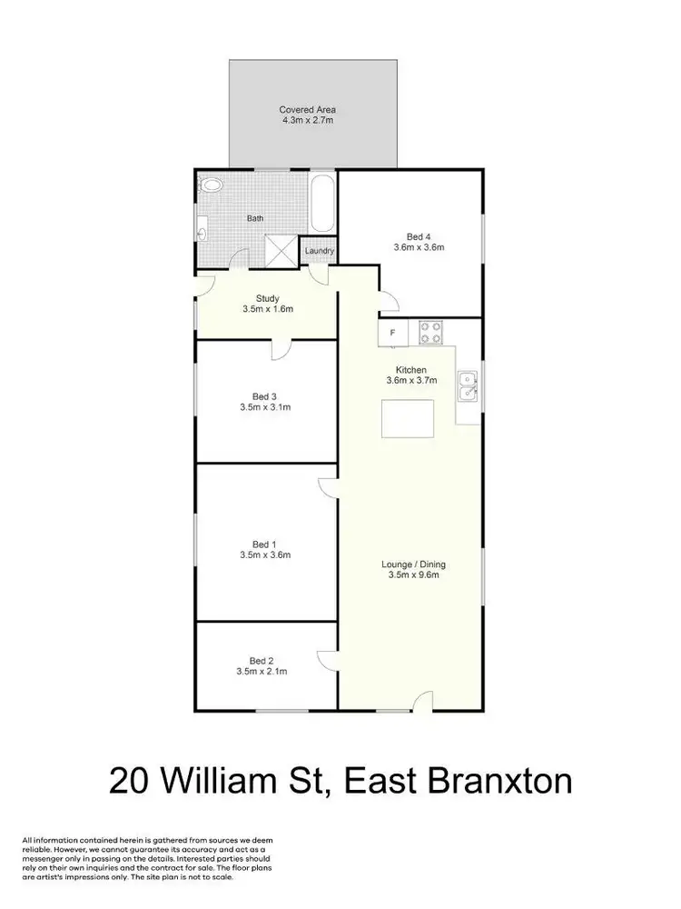 Floorplan of Homely house listing, 20 William Street, East Branxton NSW 2335