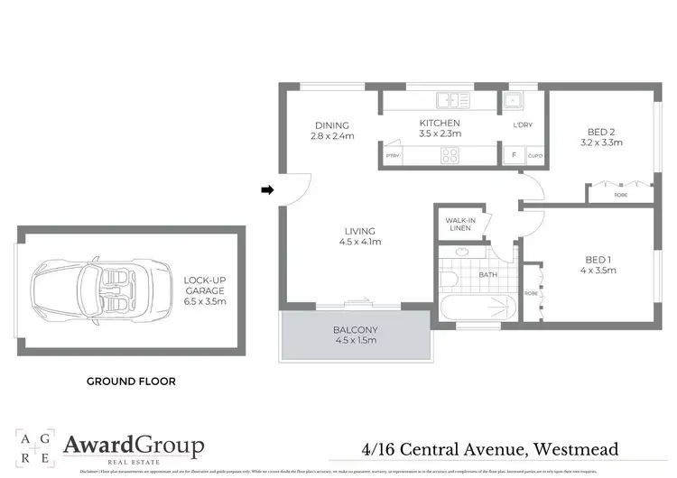 Floorplan of Homely unit listing, 4/16 Central Avenue, Westmead NSW 2145