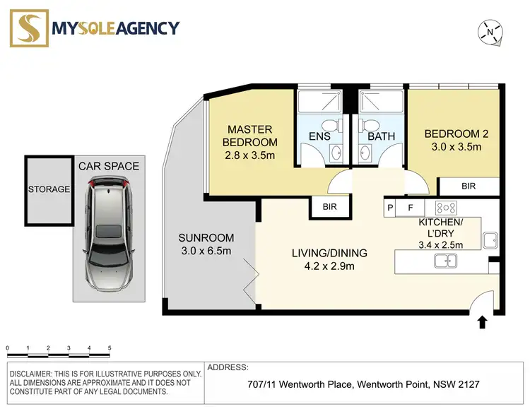 Floorplan of Homely apartment listing, 707/17 Wentworth Place, Wentworth Point NSW 2127