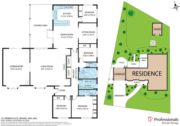 Floorplan of Homely house listing, 15 Lyrebird Place, Orange NSW 2800