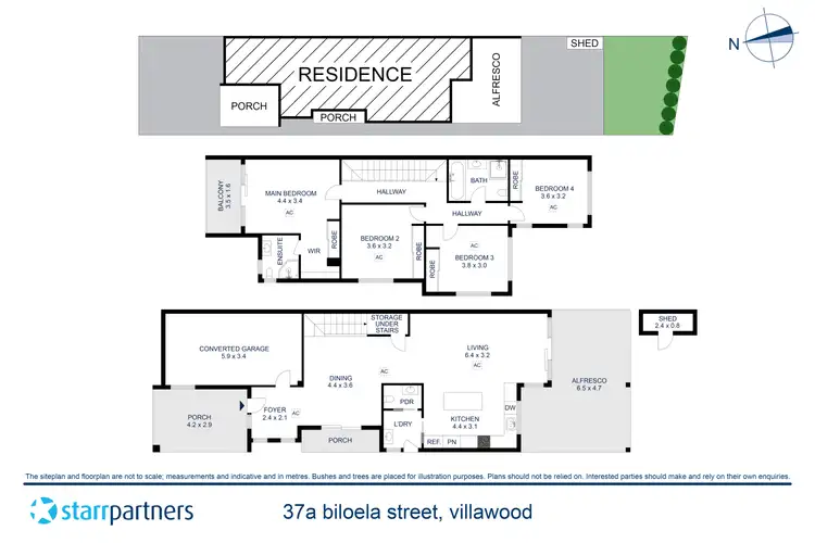 Floorplan of Homely semi-detached listing, 37A Biloela Street, Villawood NSW 2163