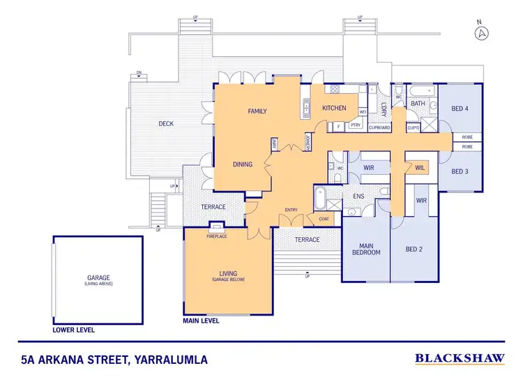 Floorplan of Homely house listing, 5a Arkana Street, Yarralumla ACT 2600