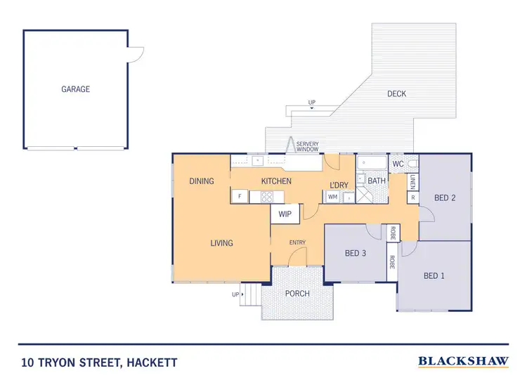 Floorplan of Homely house listing, 10 Tryon Street, Hackett ACT 2602