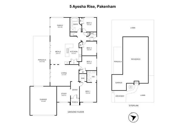 Floorplan of Homely house listing, 5 Ayesha Rise, Pakenham VIC 3810