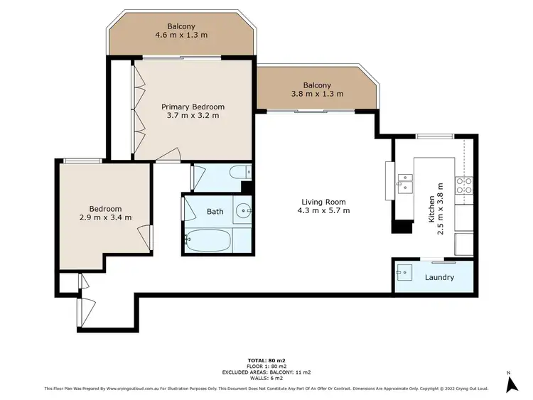 Floorplan of Homely unit listing, 15/11-15 Park Avenue, Waitara NSW 2077