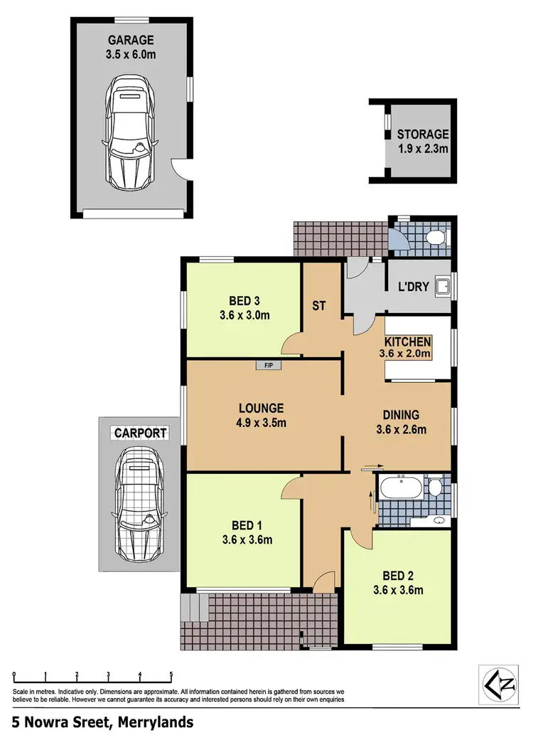 Floorplan of Homely house listing, 5 Nowra Street, Merrylands NSW 2160