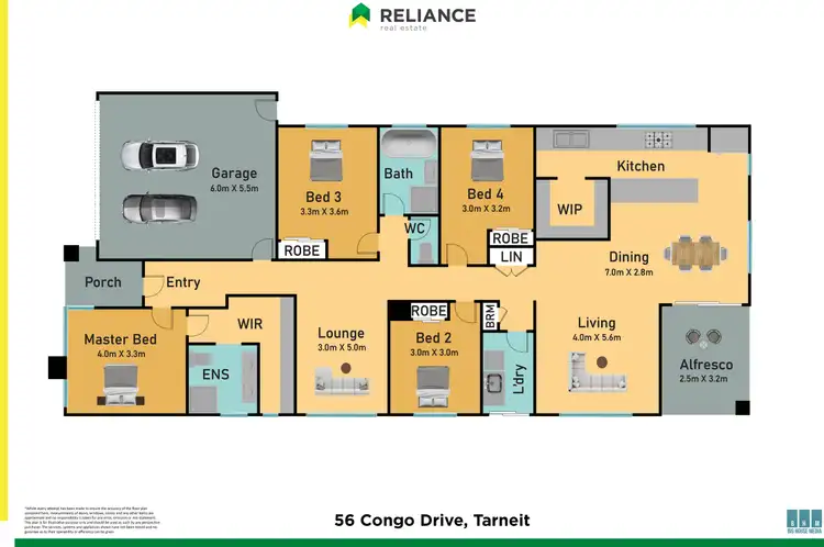 Floorplan of Homely house listing, 56 Congo Drive, Tarneit VIC 3029