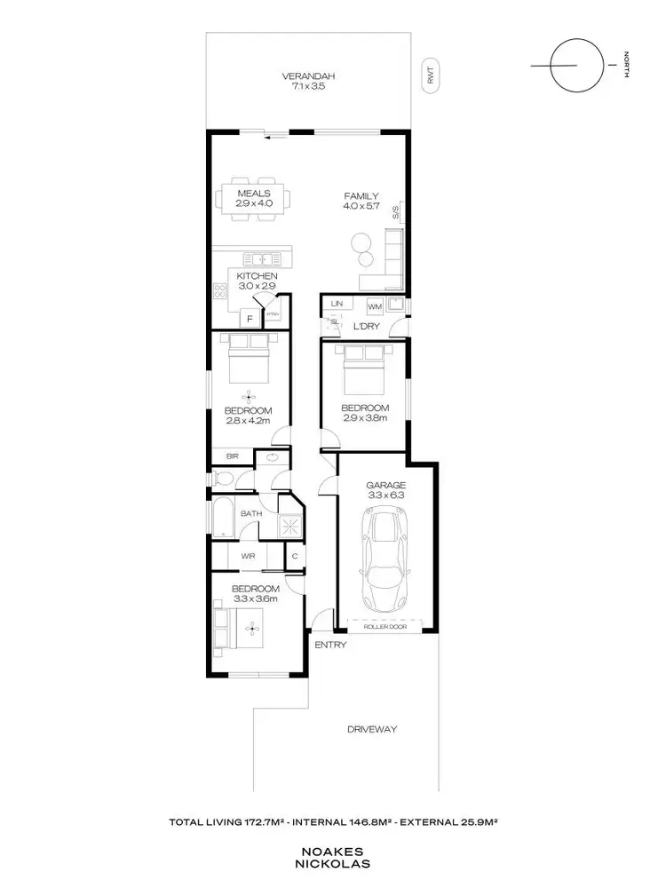 Floorplan of Homely house listing, 100A Rowley Road, Aldinga Beach SA 5173