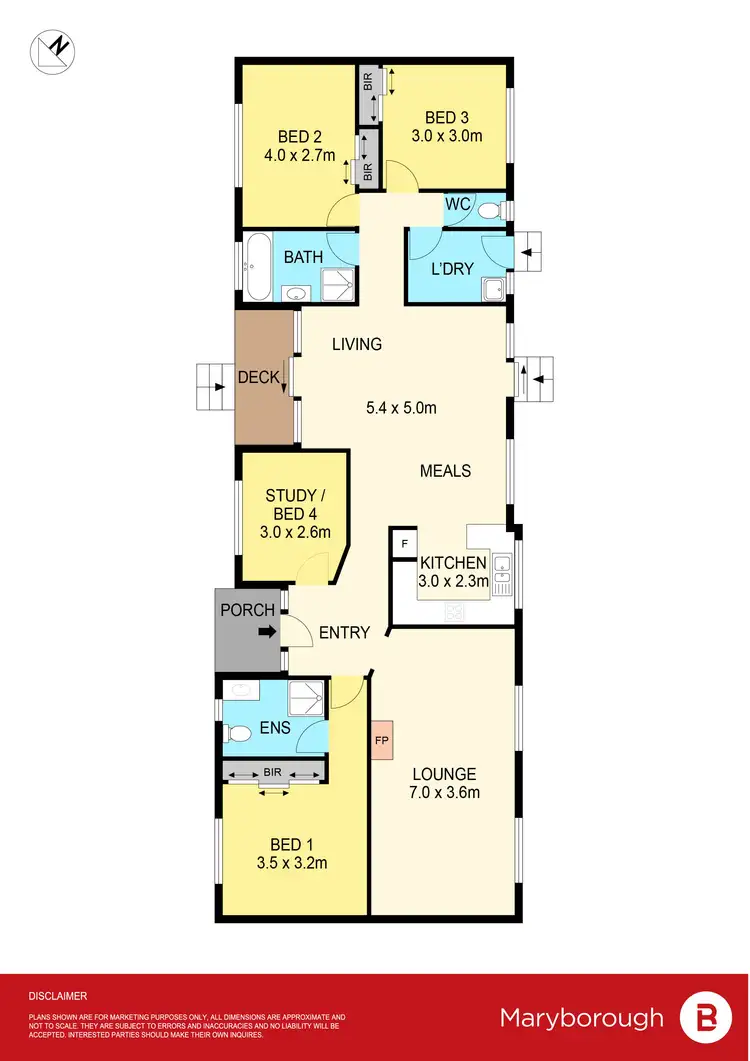 Floorplan of Homely house listing, 277 Maryborough- St Arnaud Road, Alma VIC 3465