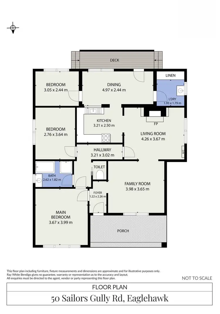 Floorplan of Homely house listing, 50 Sailors Gully Road, Eaglehawk VIC 3556