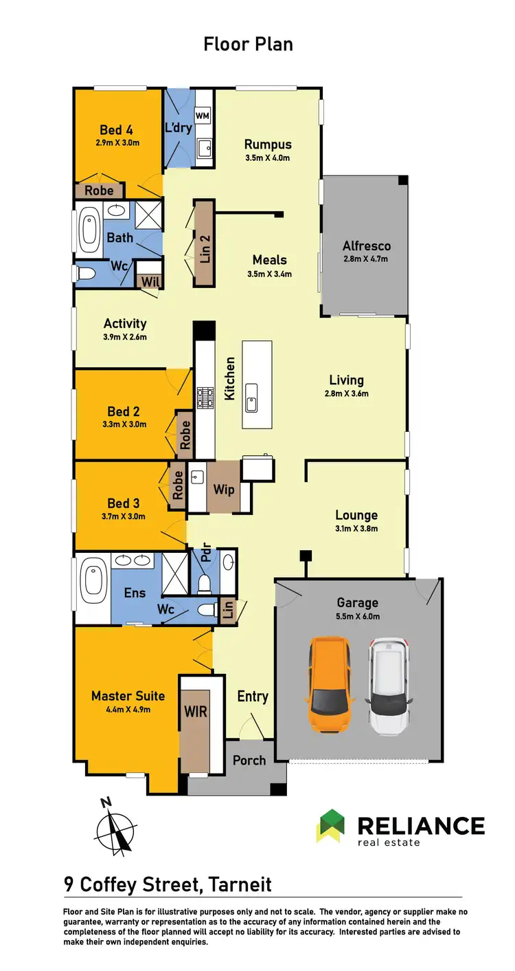 Floorplan of Homely house listing, 9 Coffey Street, Tarneit VIC 3029