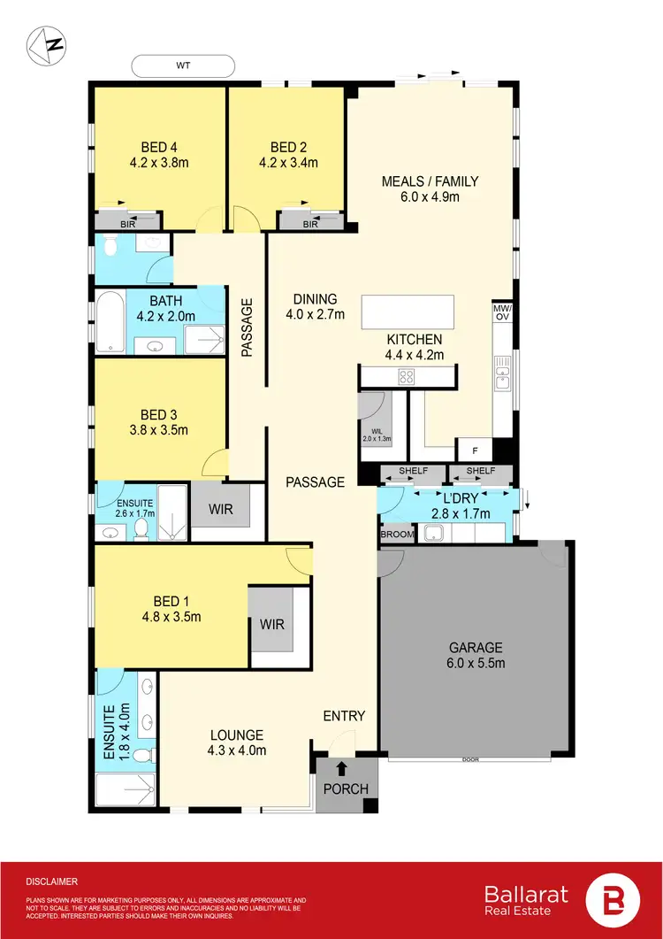 Floorplan of Homely house listing, 107 Willoby Drive, Alfredton VIC 3350