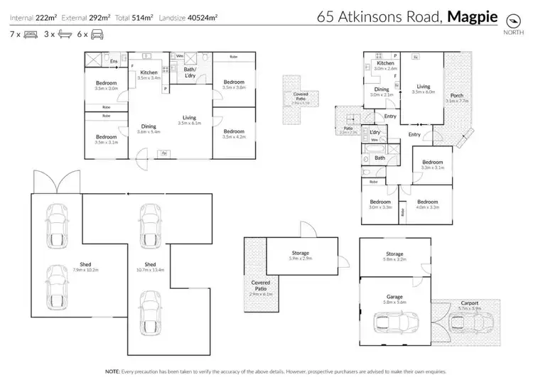 Floorplan of Homely house listing, 65 Atkinsons Road, Magpie VIC 3352