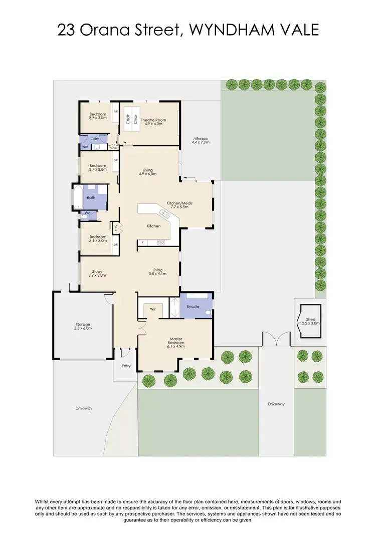 Floorplan of Homely house listing, 23 Orana Street, Wyndham Vale VIC 3024