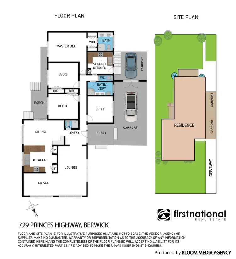 Floorplan of Homely house listing, 729 Princes Highway, Berwick VIC 3806