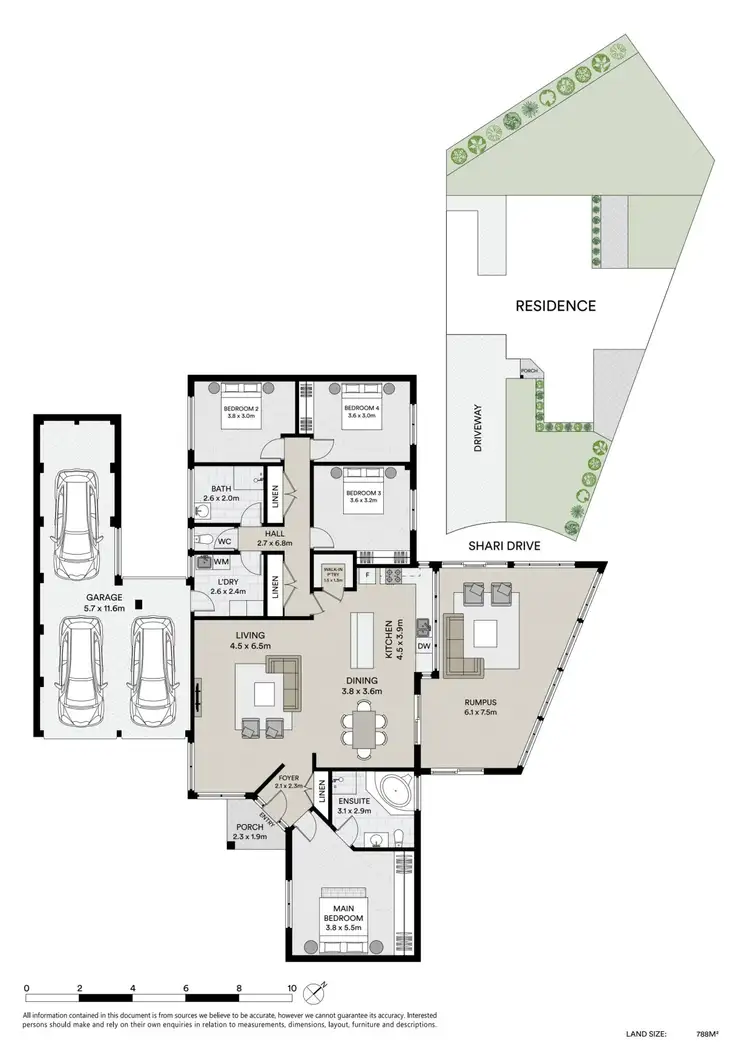 Floorplan of Homely house listing, 5 Shari Drive, Delacombe VIC 3356