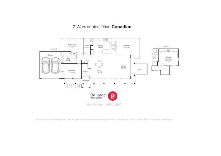 Floorplan of Homely house listing, 2 Warrambine Drive, Canadian VIC 3350