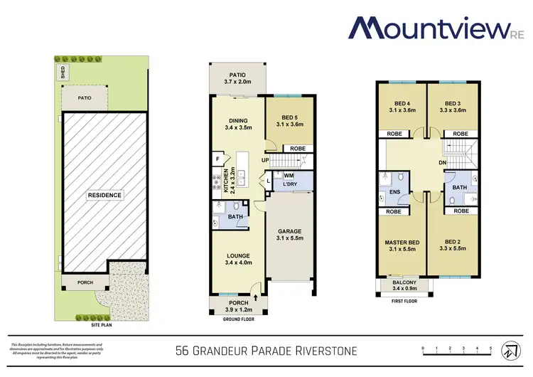 Floorplan of Homely townhouse listing, 56 Grandeur Parade, Riverstone NSW 2765