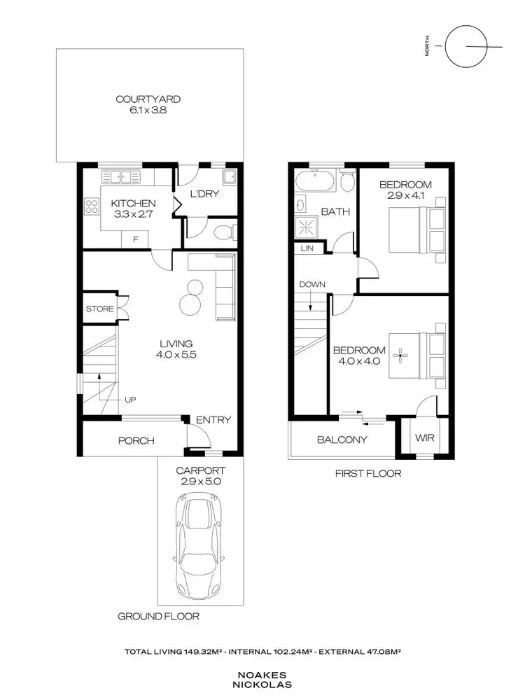 Floorplan of Homely unit listing, 5/71 Young Street, Parkside SA 5063