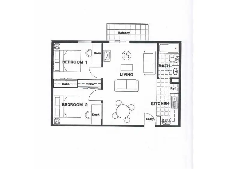 Floorplan of Homely apartment listing, 315/112 A'beckett Street, Melbourne VIC 3000