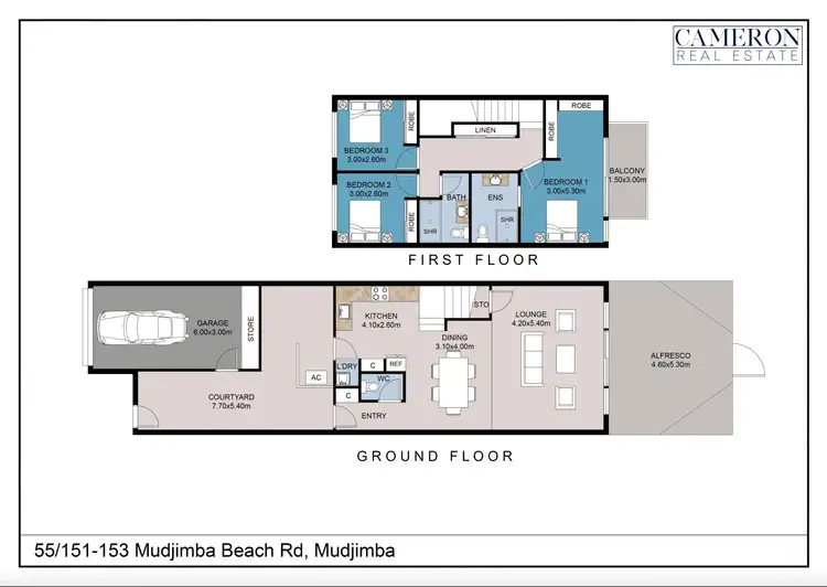 Floorplan of Homely townhouse listing, 55/151-153 Mudjimba Beach Road, Mudjimba QLD 4564