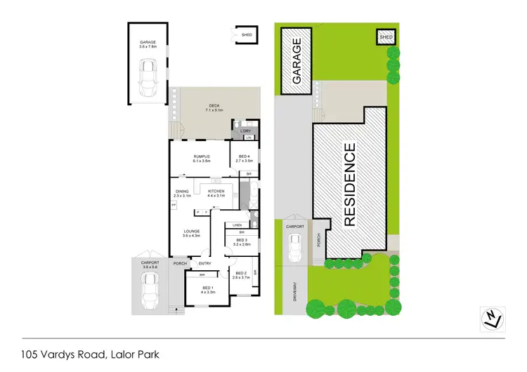 Floorplan of Homely house listing, 105 Vardys Road, Lalor Park NSW 2147