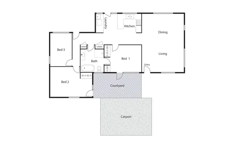 Floorplan of Homely house listing, 5 Griffith Place, Kambah ACT 2902
