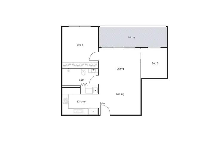 Floorplan of Homely apartment listing, 52/60 Tishler Street, Wright ACT 2611