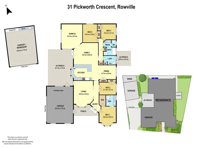 Floorplan of Homely house listing, 31 Pickworth Crescent, Rowville VIC 3178