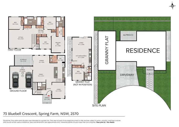 Floorplan of Homely house listing, 73 Bluebell Crescent, Spring Farm NSW 2570